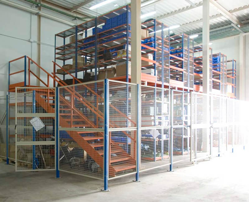 Estante de angulos ranurados anaquel con separadores con entrepiso 3